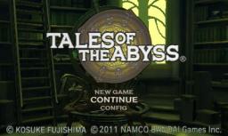 Tales of the Abyss Title Screen